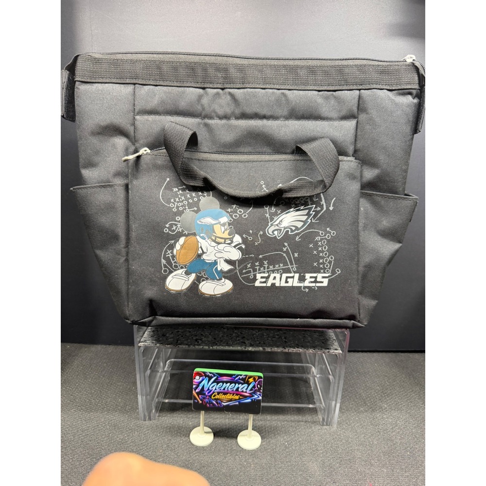 Philadelphia Eagles Mickey Mouse Insulated Cooler Bag Black NFL Disney Tote